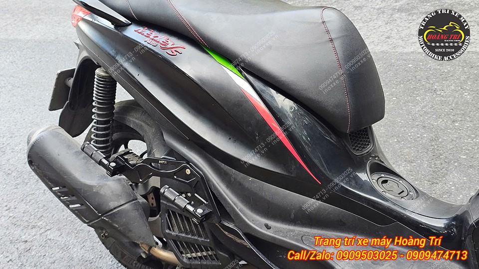 Gác chân phụ HTR độ cho xe Piaggio Medley