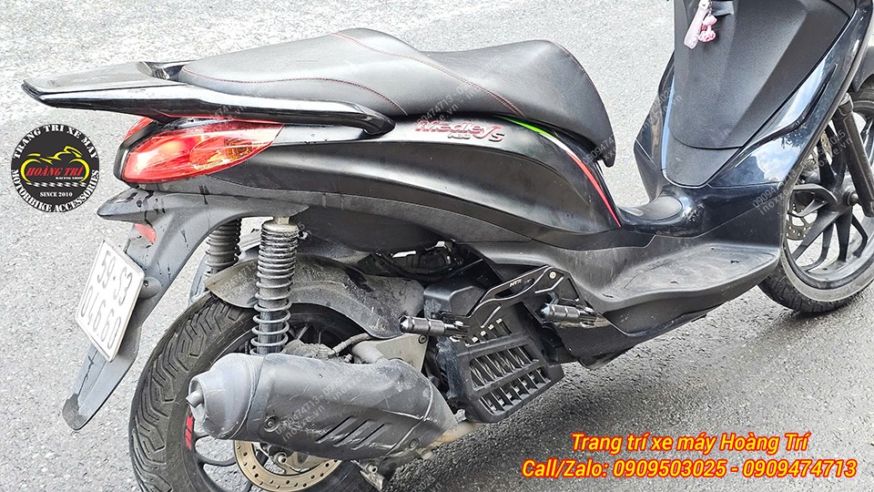 Gác chân phụ HTR độ cho xe Piaggio Medley