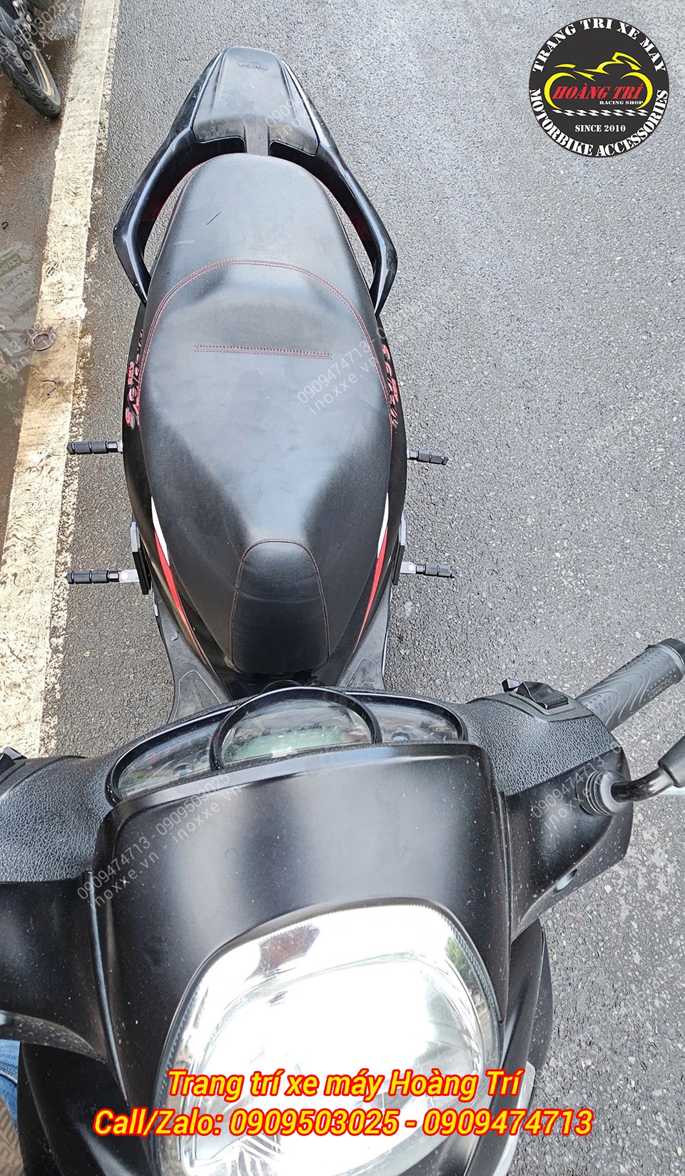 Gác chân phụ HTR độ cho xe Piaggio Medley