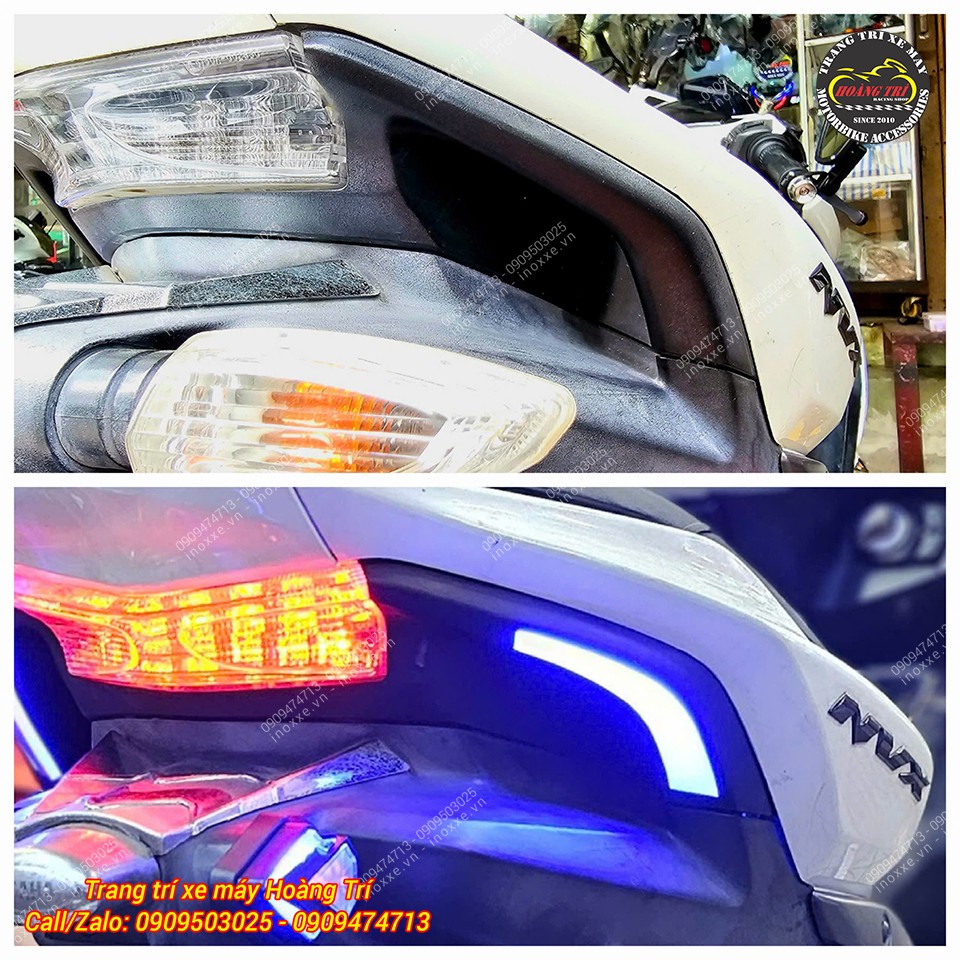 Độ đèn Led Daylight cho xe NVX V1