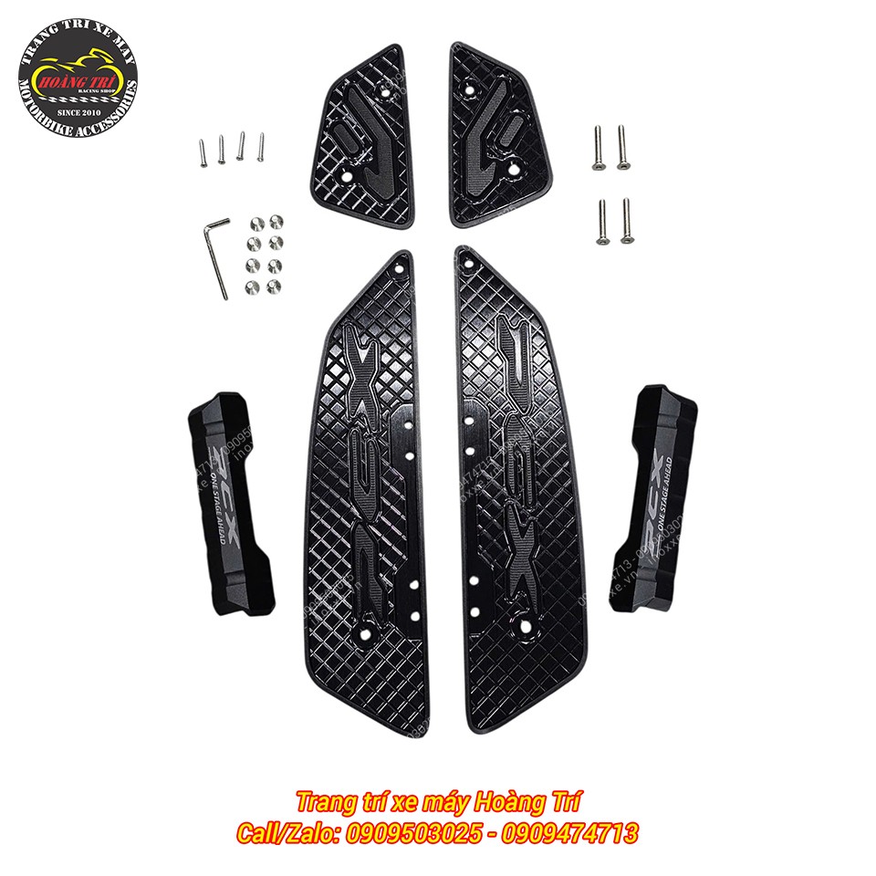 Thảm để chân PCX 160 2025 nhôm CNC