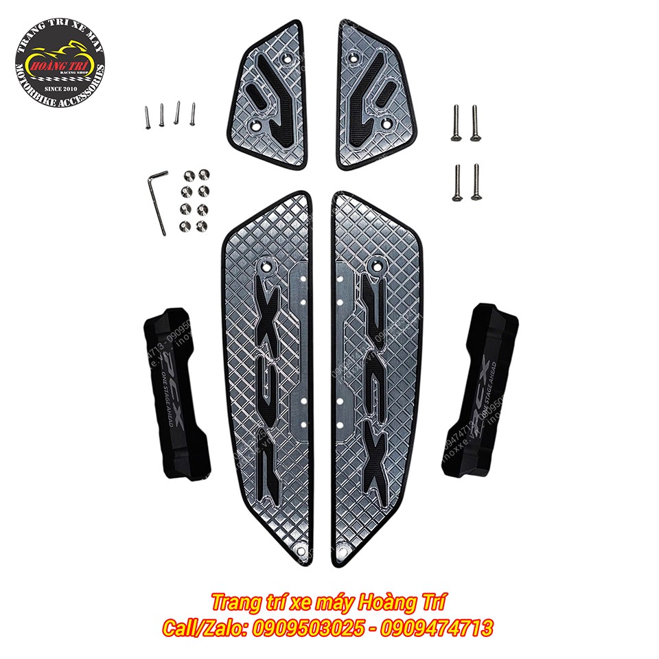 Thảm để chân PCX 160 2025 nhôm CNC