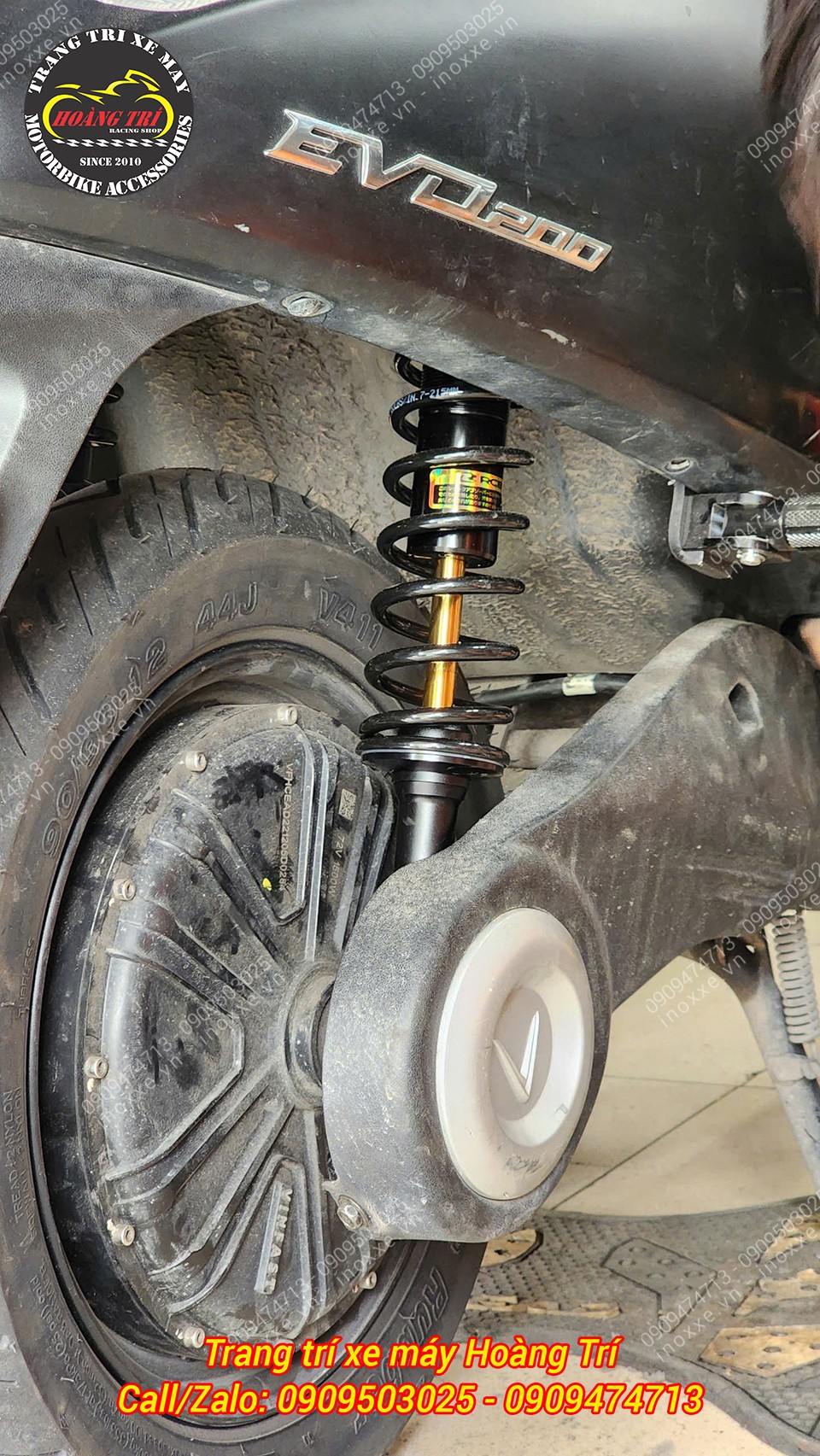 Phuộc sau Racing Boy series C cho xe Vinfast EVO