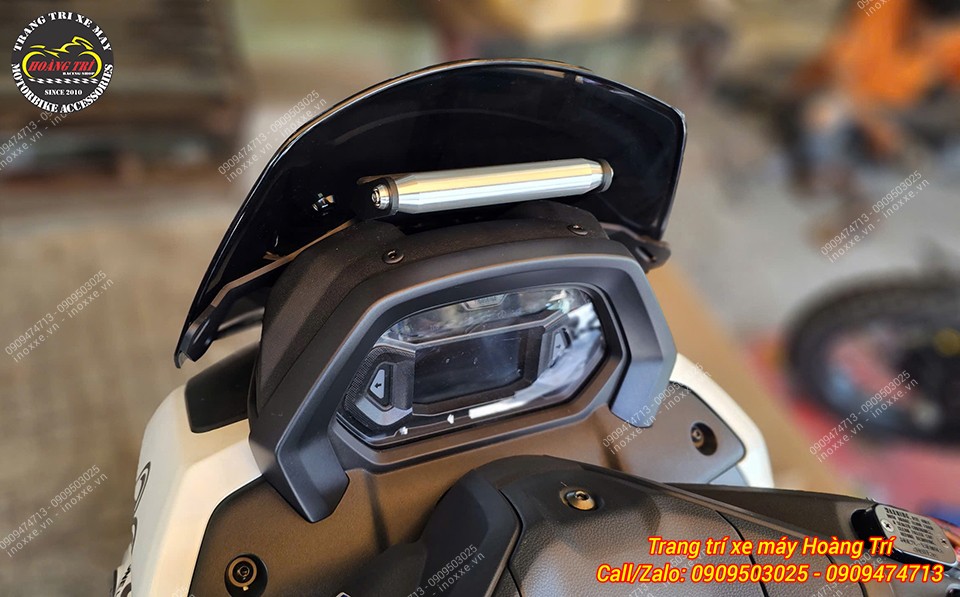 Khung nâng kính chắn gió tích hợp thanh ngang GPS cho xe Yamaha NMAX 155