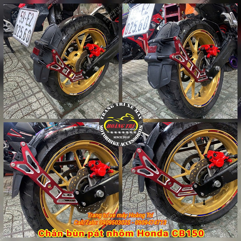Chắn bùn HTR cho xe Honda CB150 pát nhôm CNC
