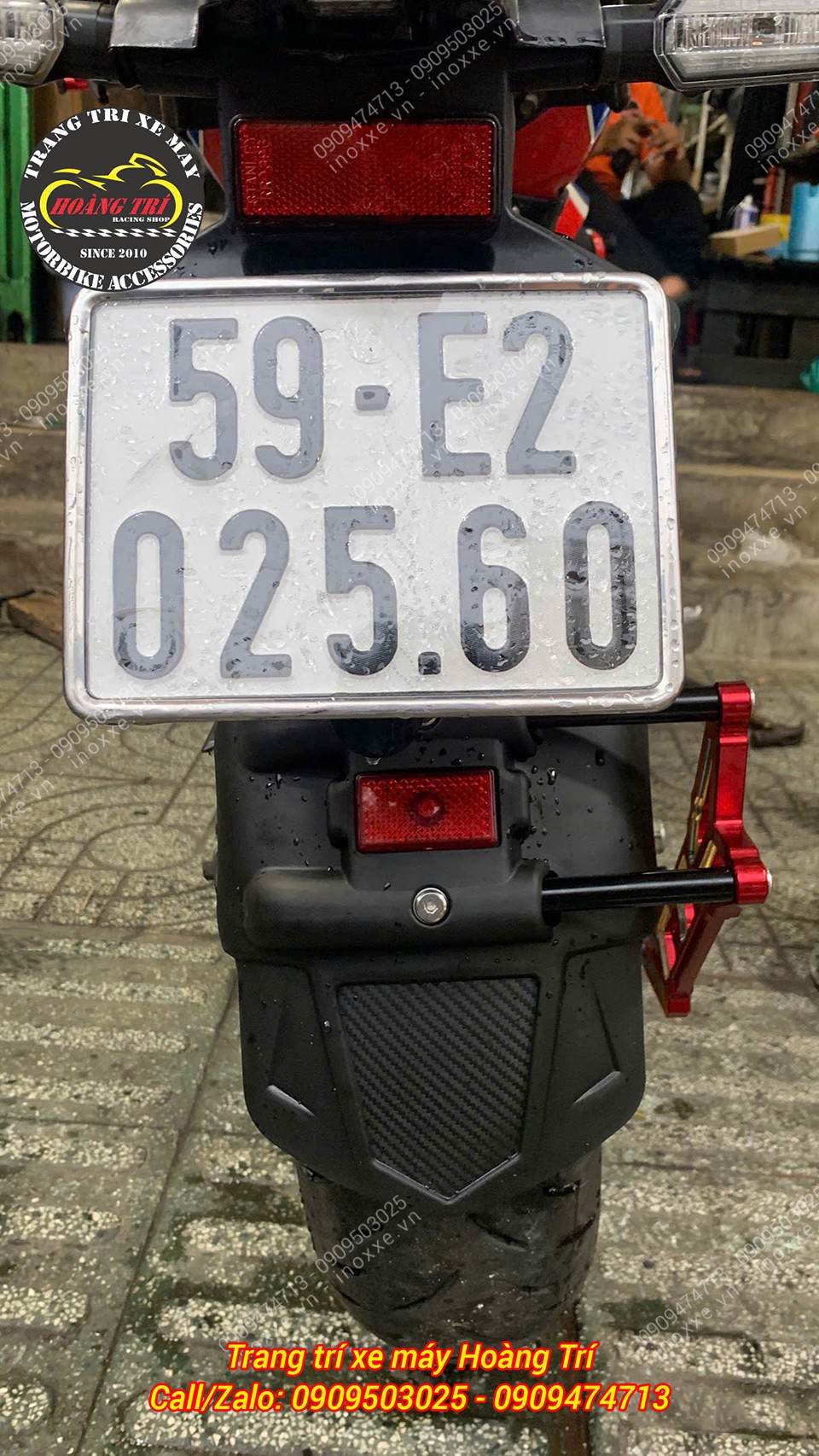 Chắn bùn HTR cho xe Honda CB150 pát nhôm CNC