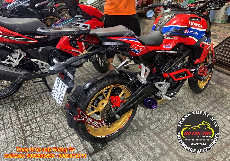 Chắn bùn HTR cho xe Honda CB150 pát nhôm CNC