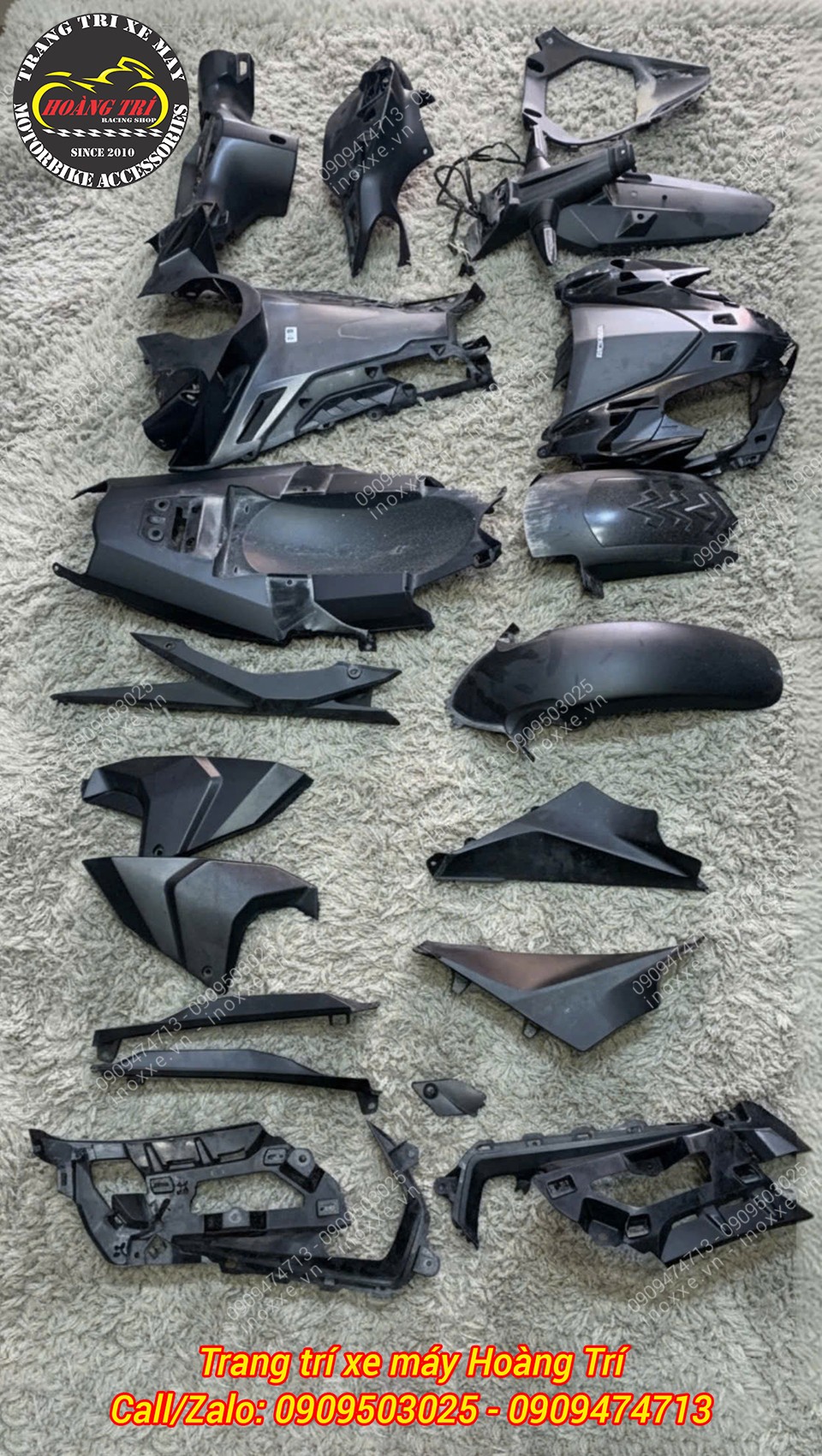 Sơn nhúng carbon dàn áo nhám Winner X