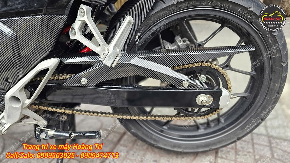 Sơn nhúng carbon dàn áo nhám Winner X