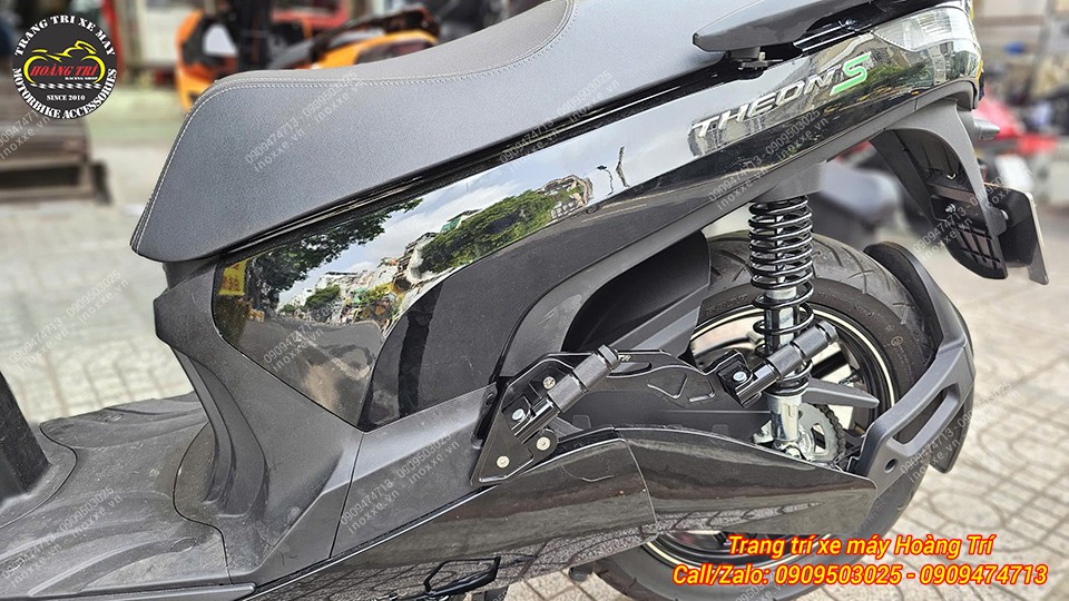 Gác chân phụ HTR nhôm CNC cho xe Vinfast Theon S