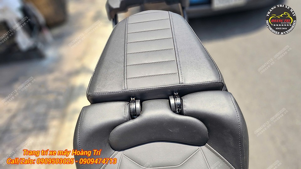 Yên độ 2 tầng Yamaha NVX kiểu Indo có đệm tựa lưng bật gấp