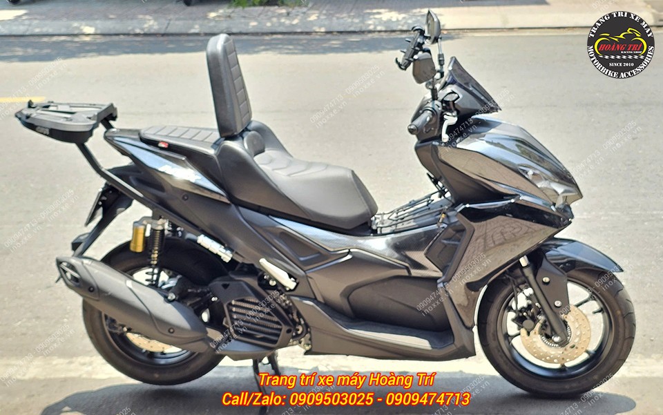 Yên độ 2 tầng Yamaha NVX kiểu Indo có đệm tựa lưng bật gấp