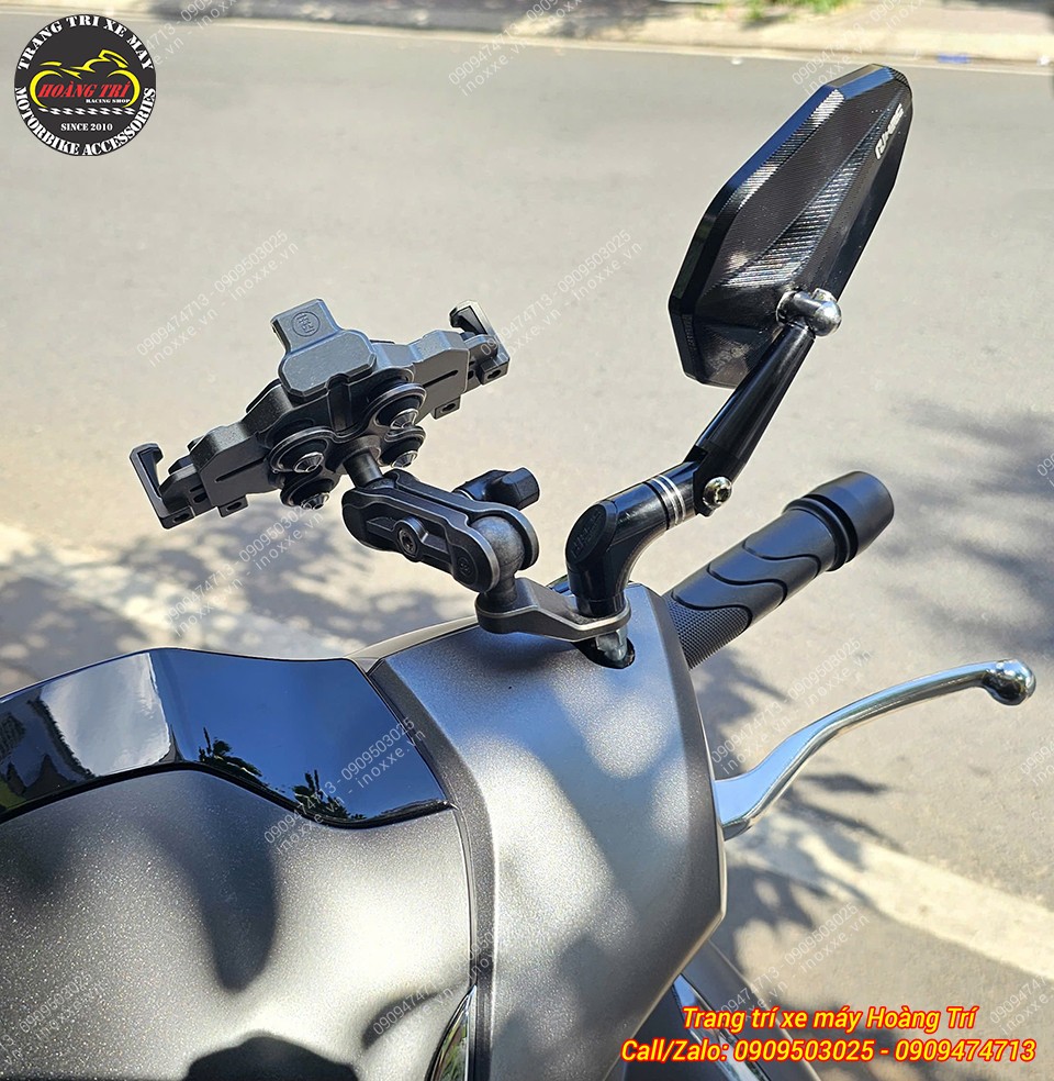 Kính hậu H2C / Motogadget MT V2 nhôm CNC