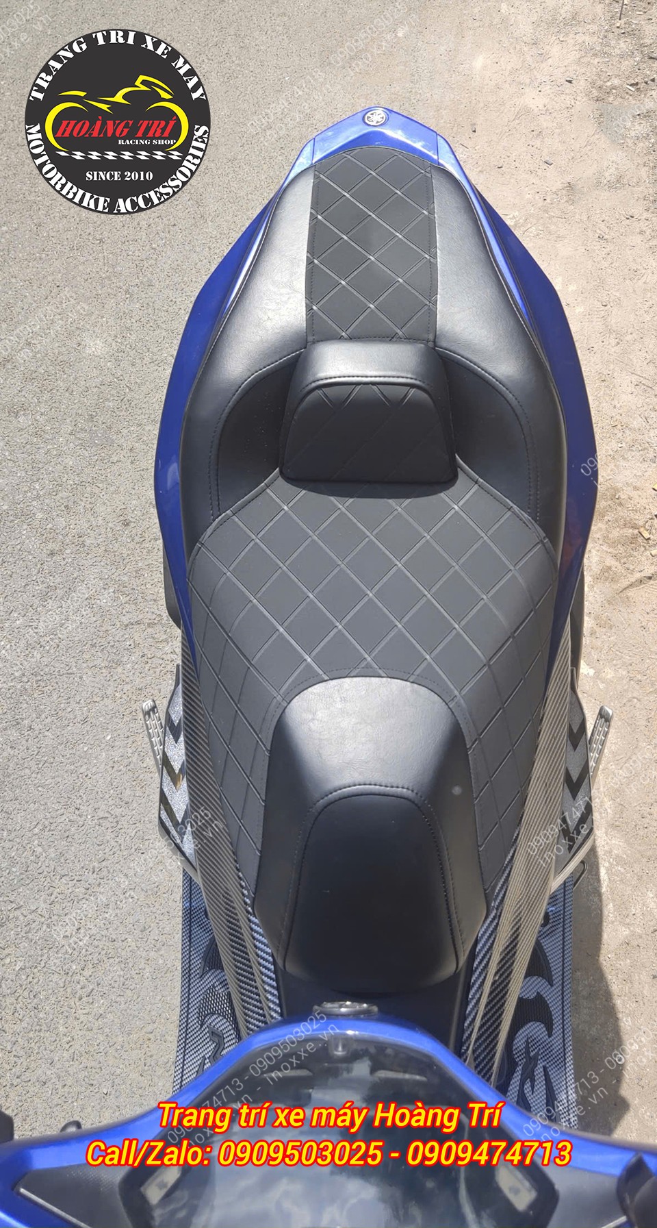 Yên độ 2 tầng Yamaha NVX kiểu Thái Lan có đệm tựa lưng