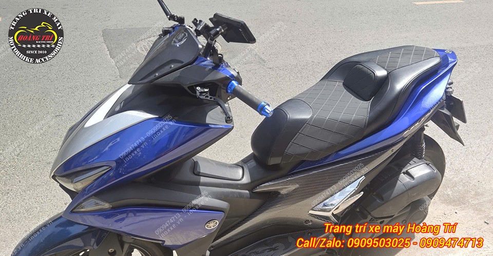 Yên độ 2 tầng Yamaha NVX kiểu Thái Lan có đệm tựa lưng
