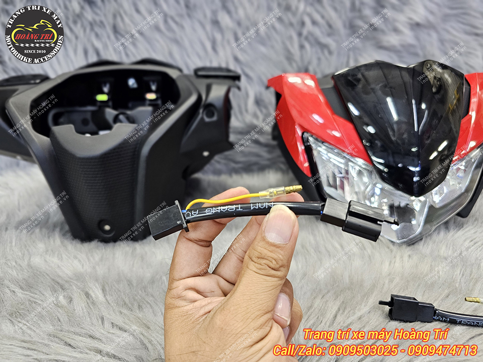 Đầu đèn Exciter 2019 Moto Art lắp cho xe Exciter 155 vva