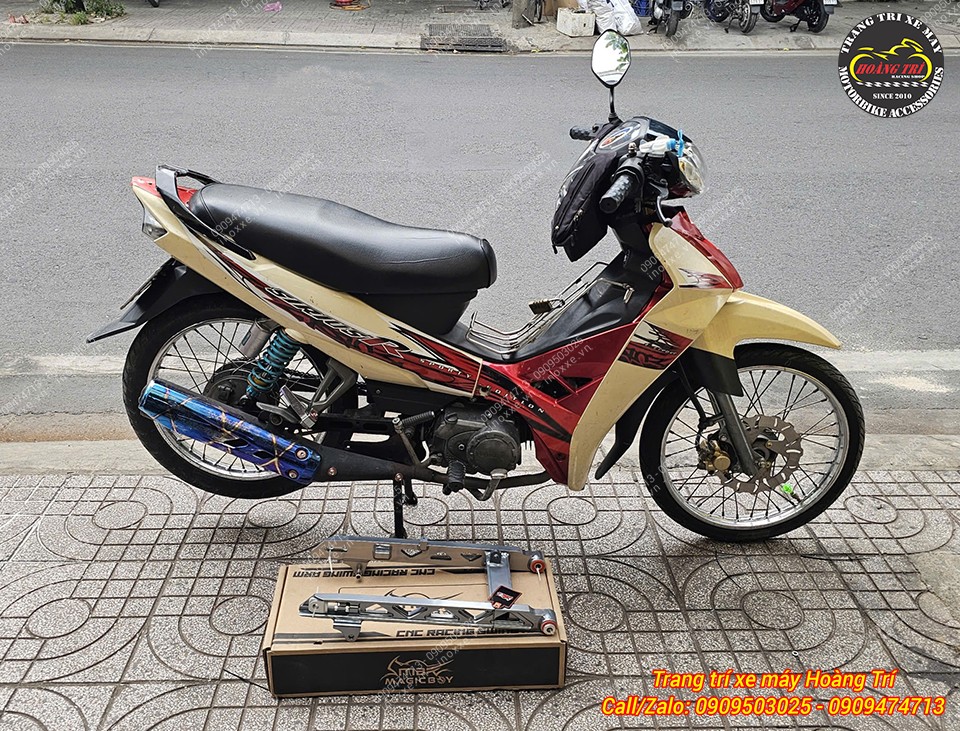 Gấp nhôm CNC MagicBoy cho xe Wave / Sirius