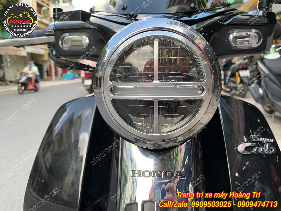 Ốp pha đèn nhôm Biker cho Super Cub 125
