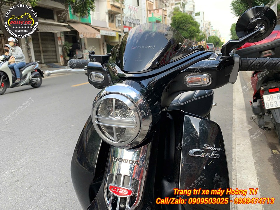 Ốp pha đèn nhôm Biker cho Super Cub 125