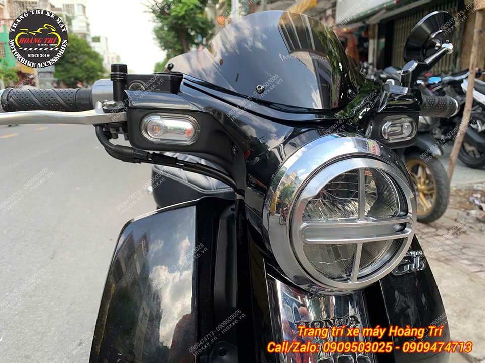 Ốp pha đèn nhôm Biker cho Super Cub 125