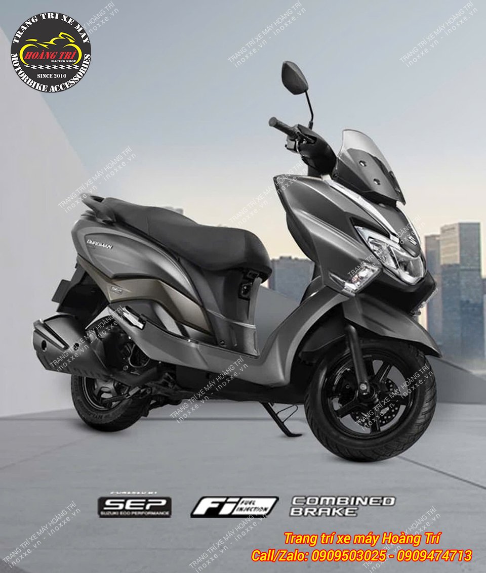 Trọn bộ baga sau độ cho xe Suzuki Burgman Street 125