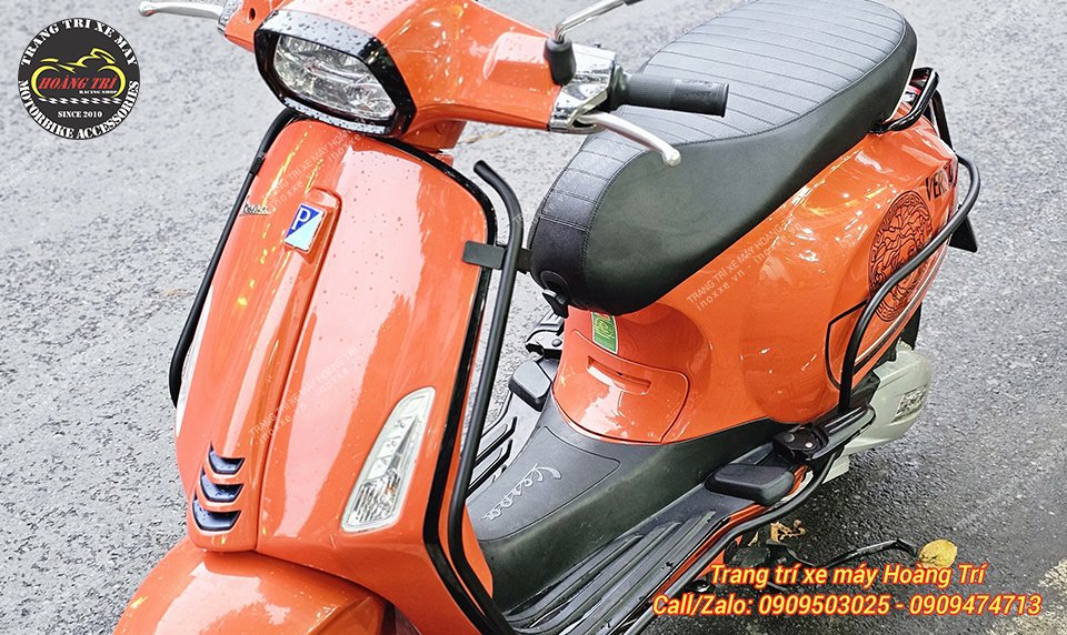 Khung bảo vệ xe Vespa Sprint, Primavera sơn tĩnh điện - Mẫu B2