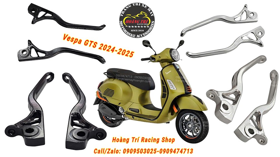 Tay thắng JGZ nhôm CNC Vespa