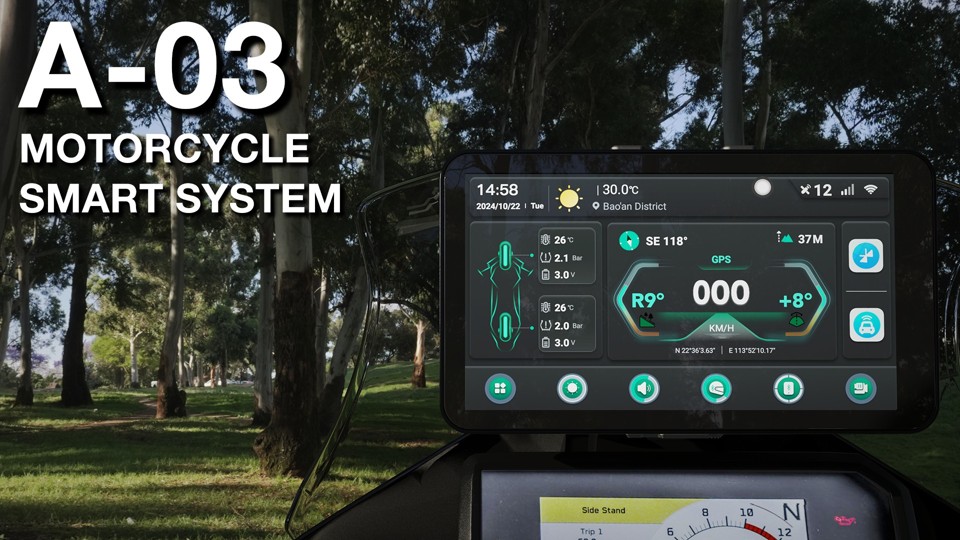 Màn hình Android ABSolute Rider A3 chính hãng