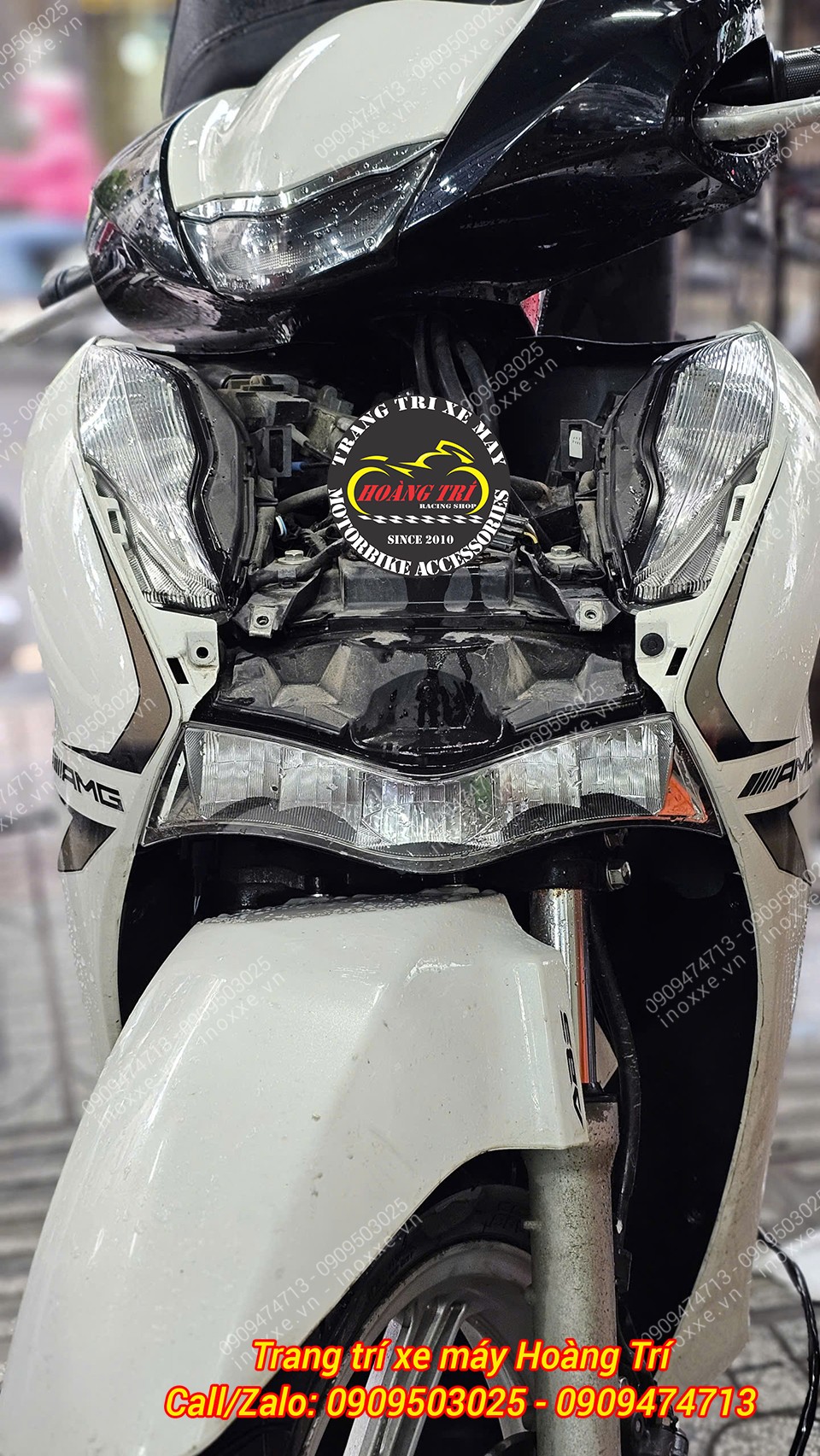Cụm đèn pha bi cầu MTS-T500 dành cho SH125/150/160/350