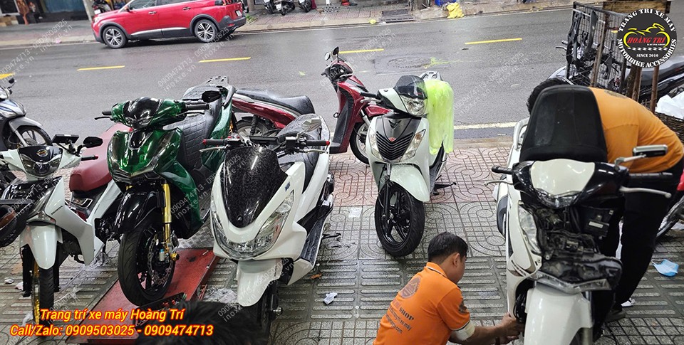 Cụm đèn pha bi cầu MTS-T500 dành cho SH125/150/160/350