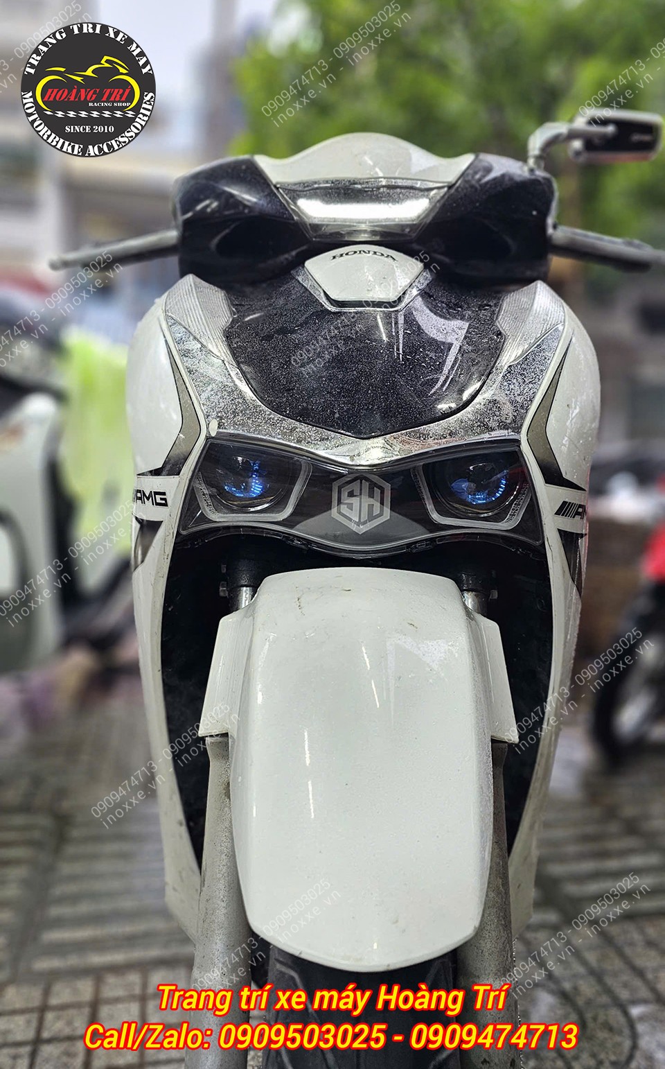 Cụm đèn pha bi cầu MTS-T500 dành cho SH125/150/160/350