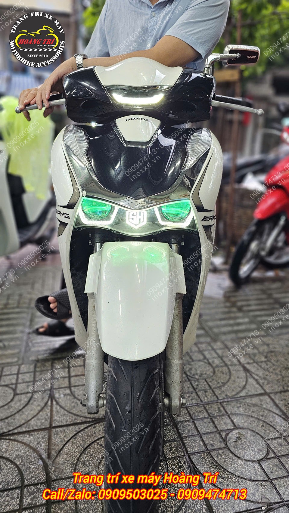 Cụm đèn pha bi cầu MTS-T500 dành cho SH125/150/160/350