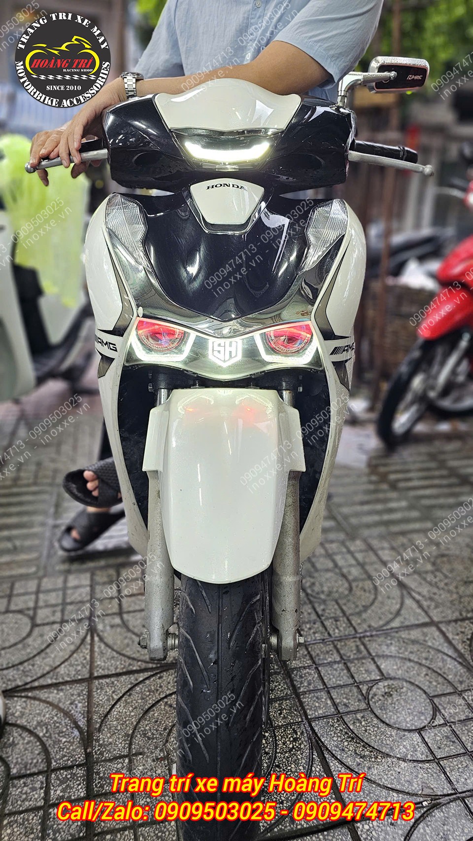 Cụm đèn pha bi cầu MTS-T500 dành cho SH125/150/160/350