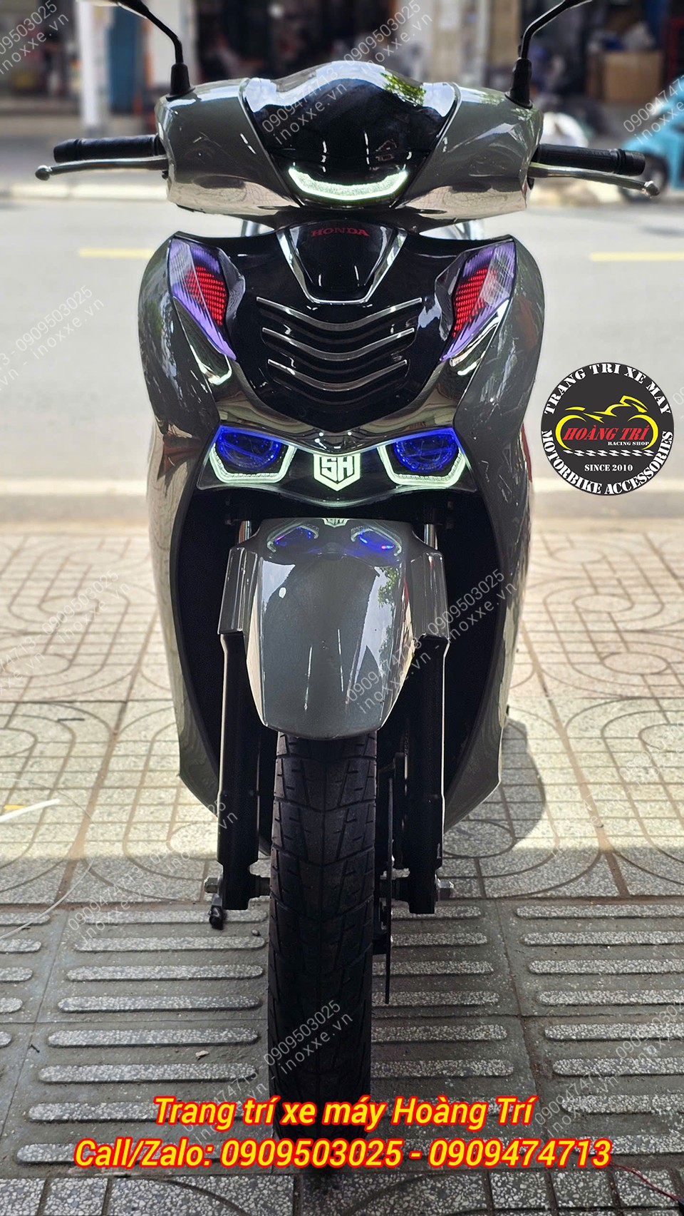 Cụm đèn pha bi cầu MTS-T500 dành cho SH125/150/160/350