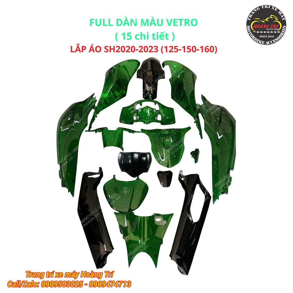 Full dàn áo trong suốt ShVN 125/150/160 kiểu SH Vetro
