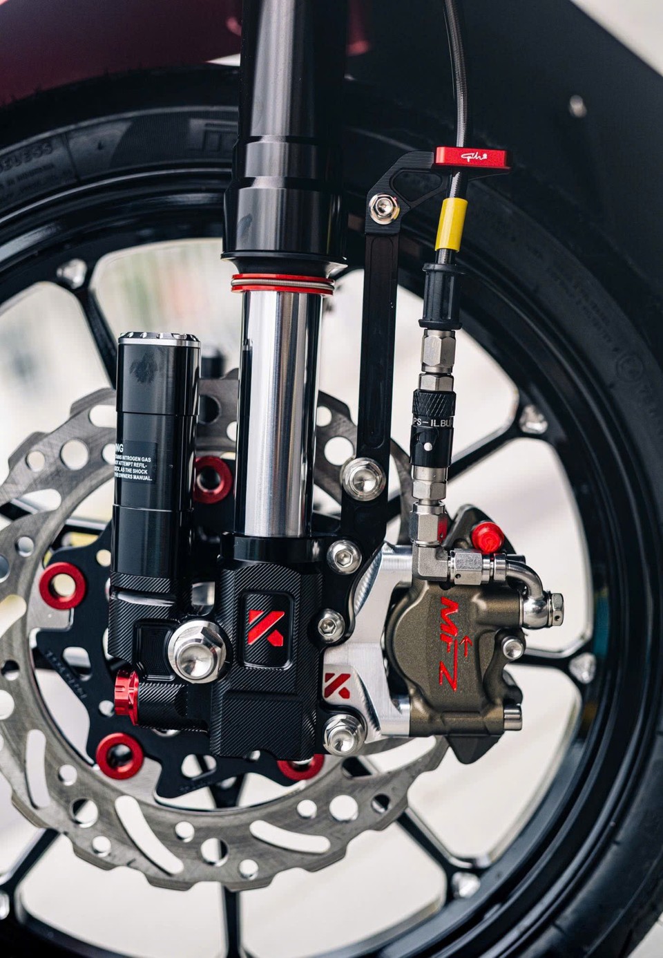 Phuộc độ cho xe Scoopy - Phuộc Upside Down KingHam