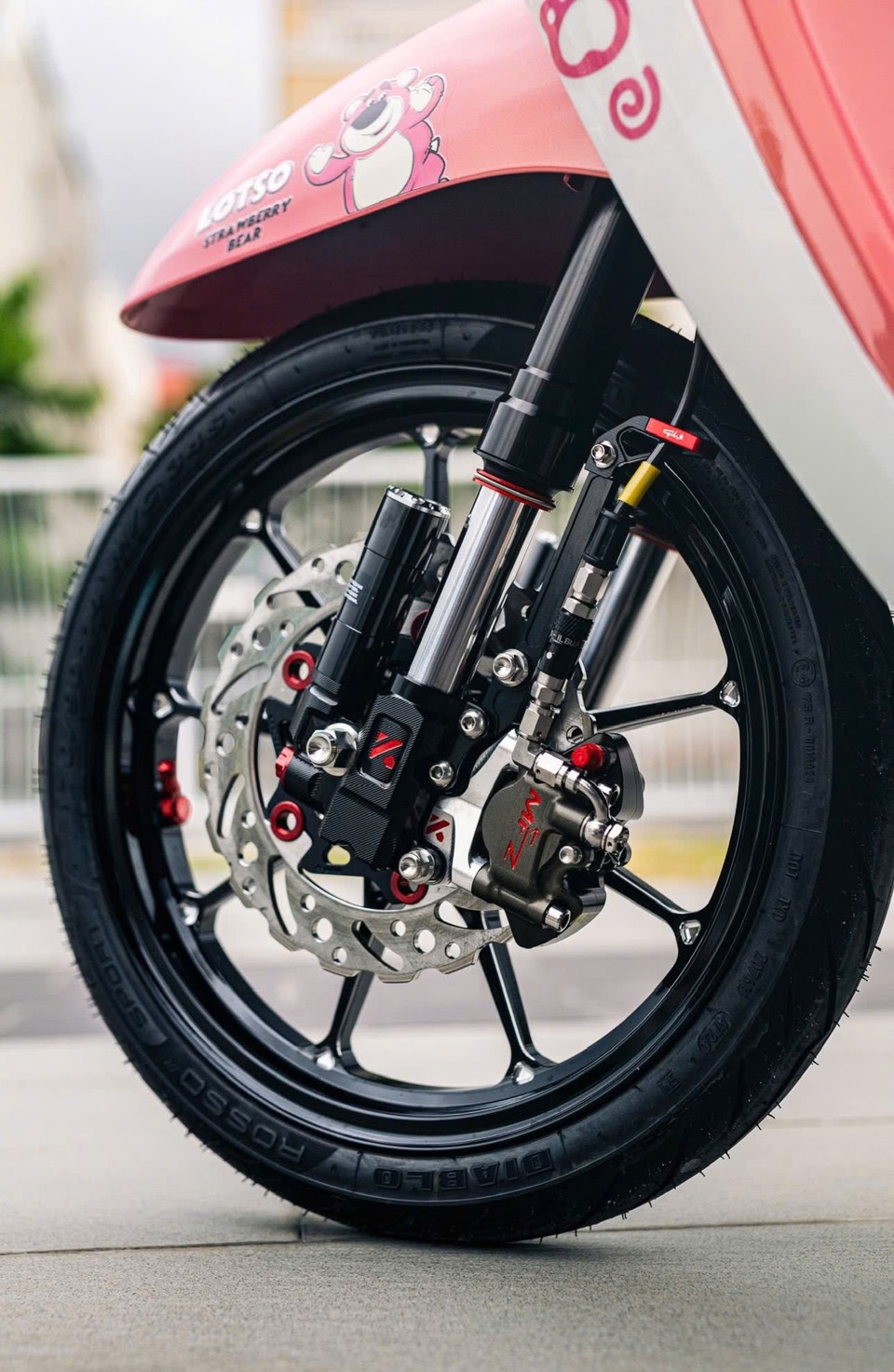 Phuộc độ cho xe Scoopy - Phuộc Upside Down KingHam