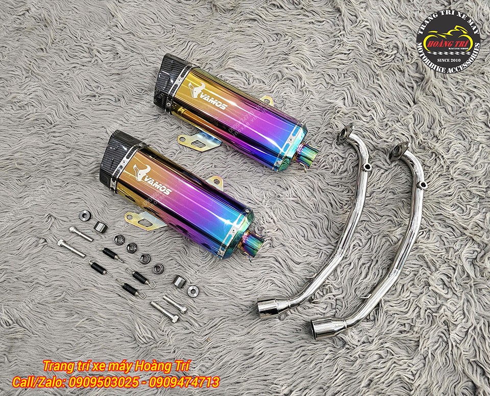 Full set pô Vamos Sport titanium Thái Lan cho xe ADV 160