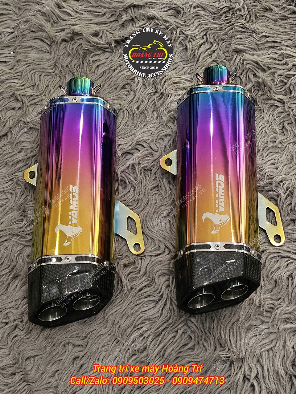 Full set pô Vamos Sport titanium Thái Lan cho xe ADV 160