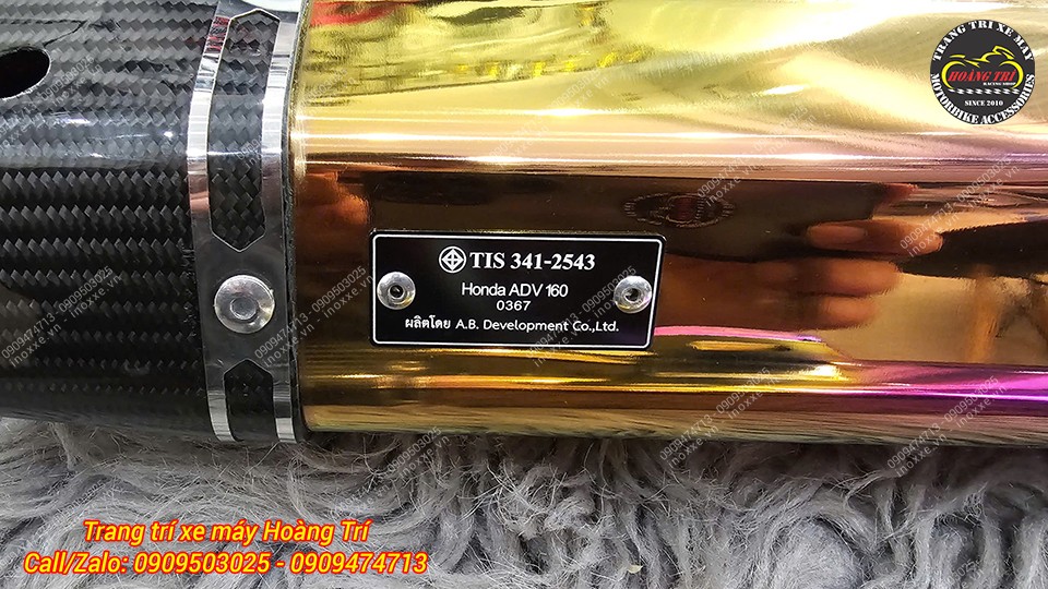 Full set pô Vamos Sport titanium Thái Lan cho xe ADV 160