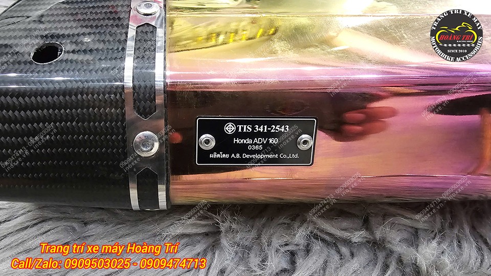Full set pô Vamos Sport titanium Thái Lan cho xe ADV 160