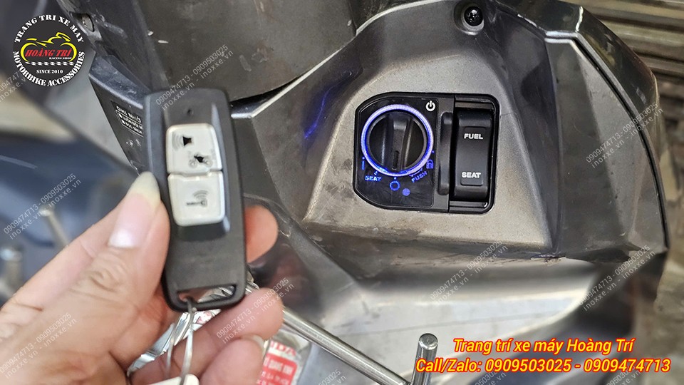 Ổ khoá Smartkey chính hãng lắp cho xe Airblade