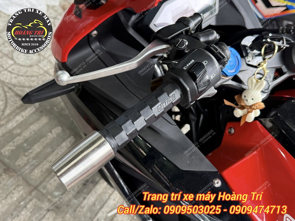 Gù inox chống rung tay lái xe máy