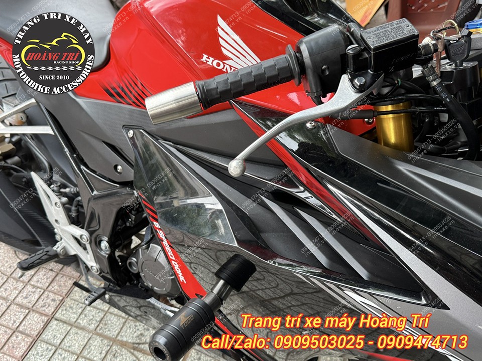 Gù inox chống rung tay lái xe máy
