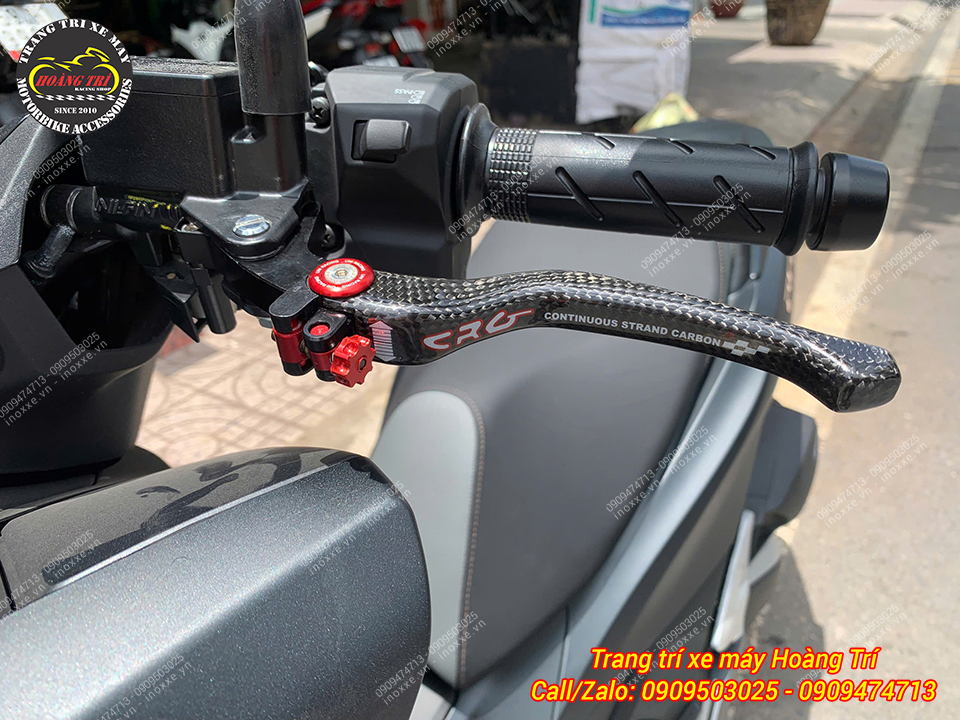 Tay thắng CRG Carbon lắp chuẩn xe  ADV 150/160, PCX 160, Vario 160 (2 đĩa)
