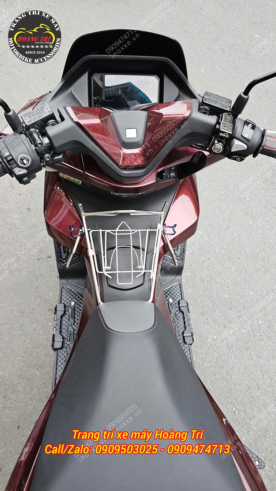 Thảm để chân PCX 160 2025 nhôm CNC