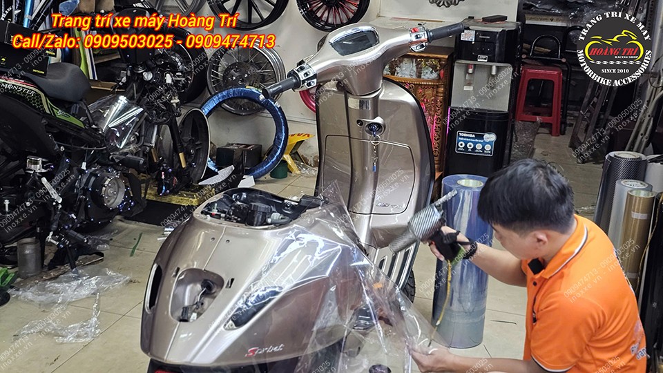 Bảng giá dán keo xe Vespa Sprint / Vespa Primavera