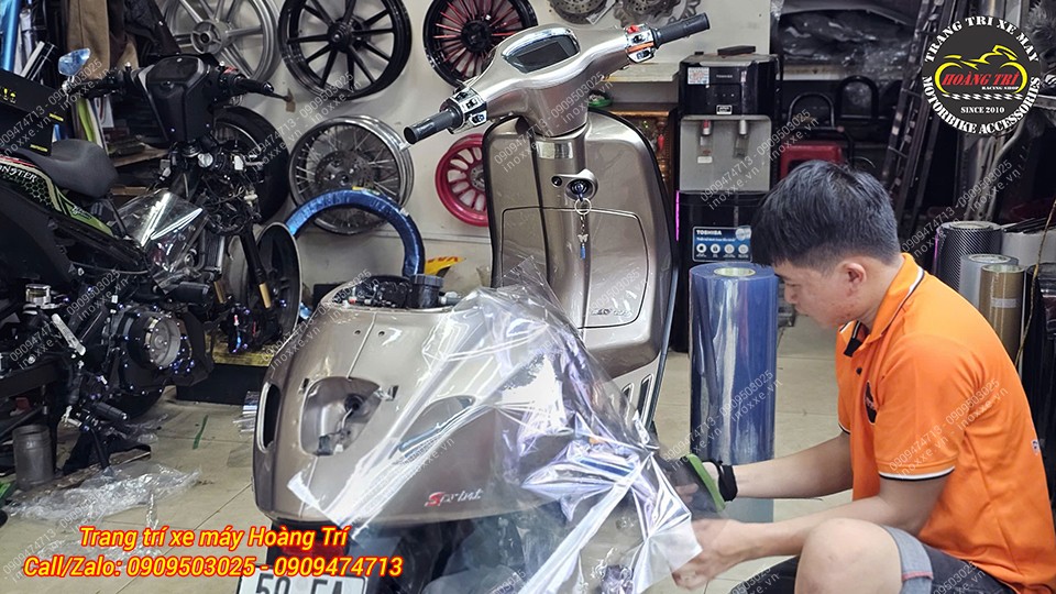 Bảng giá dán keo xe Vespa Sprint / Vespa Primavera