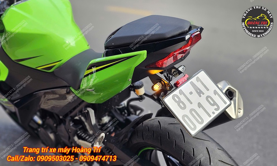 Pát biển số JGZ cho xe Kawasaki Ninja 400/250/Z400/Z250