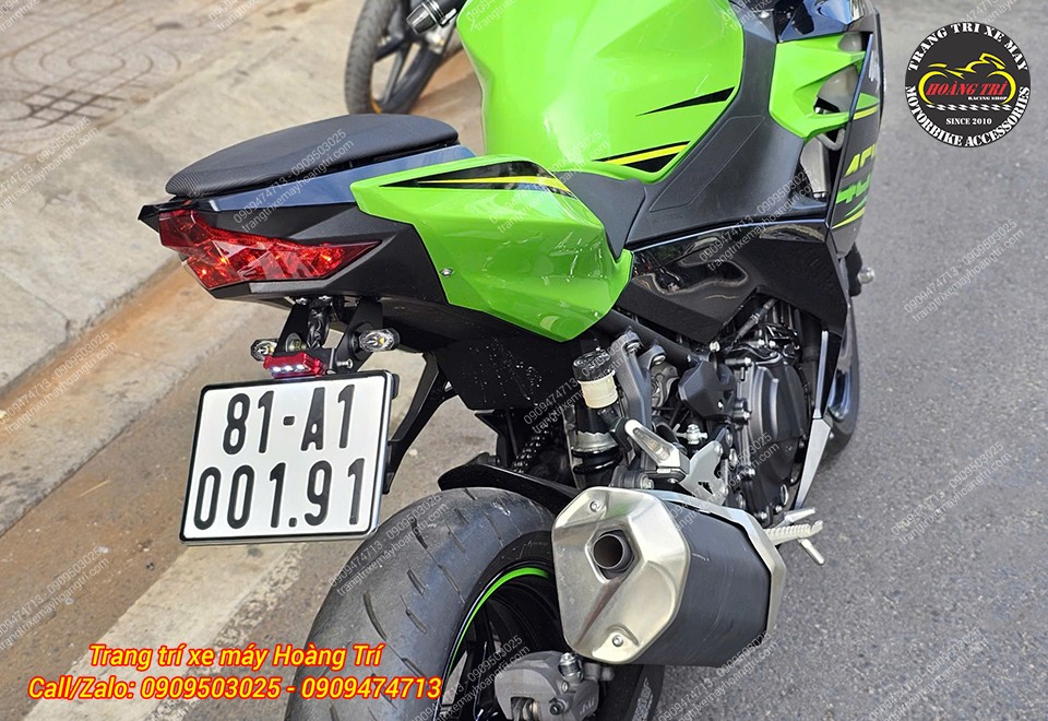 Pát biển số JGZ cho xe Kawasaki Ninja 400/250/Z400/Z250